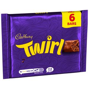 Cadbury Twirl 6 x Multipack Milk Chocolate Bar 129g - gallery image 3