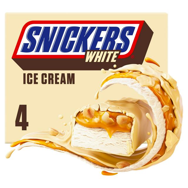 Snickers White Ice Cream 4 x 44.6ml - gallery image 1