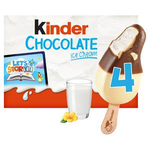 Kinder Chocolate Ice Cream Sticks 4 x 55ml - video