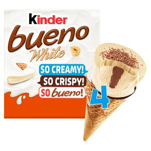 Kinder Bueno White Ice Cream Cones 4 x 90ml - video