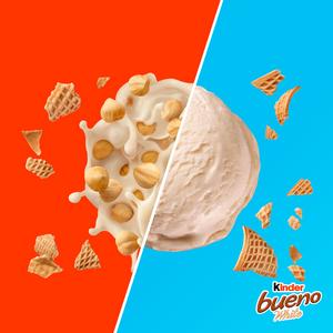 Kinder Bueno White Ice Cream Cones 4 x 90ml - gallery image 3