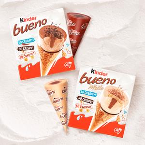 Kinder Bueno White Ice Cream Cones 4 x 90ml - gallery image 6