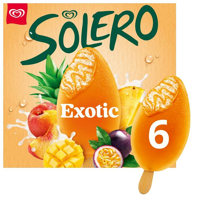 Solero 6 x 90ml Exotic Ice Cream Lollies - gallery image 1