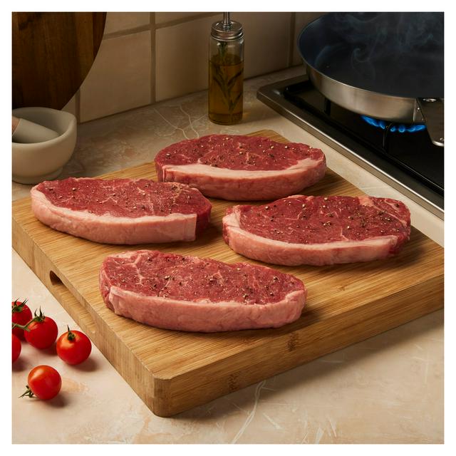 Taste the Difference Sainsbury's 4 x 400g Aberdeen Angus Thick Cut Sirloin Steaks, Taste the Difference