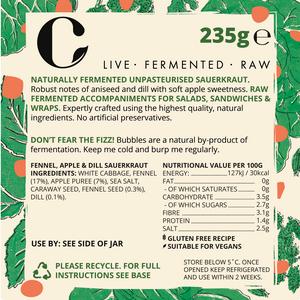 The Cultured Collective Fennel, Apple & Dill Sauerkraut 235g - gallery image 5