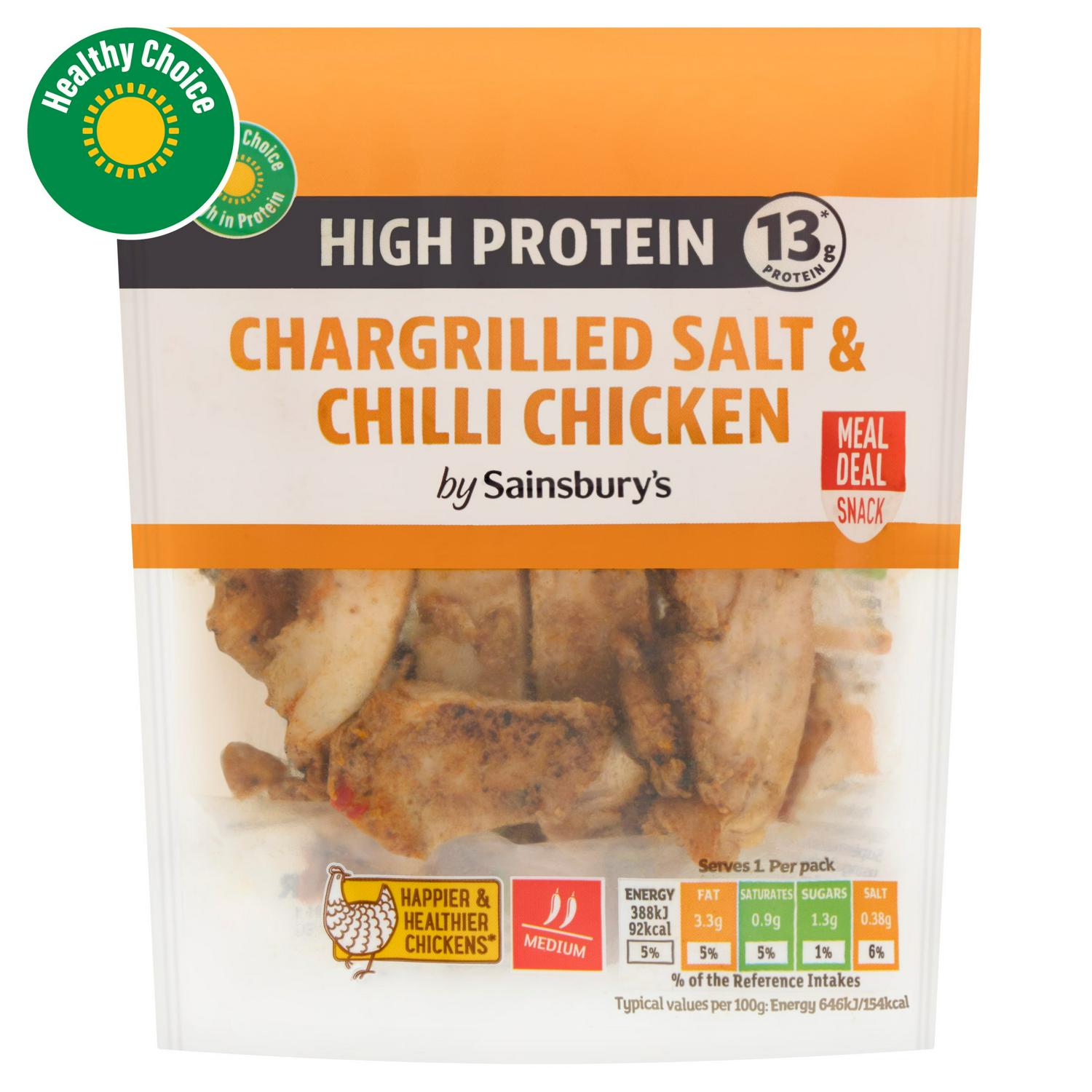 Sainsbury's Chargrilled Salt & Chilli 60g