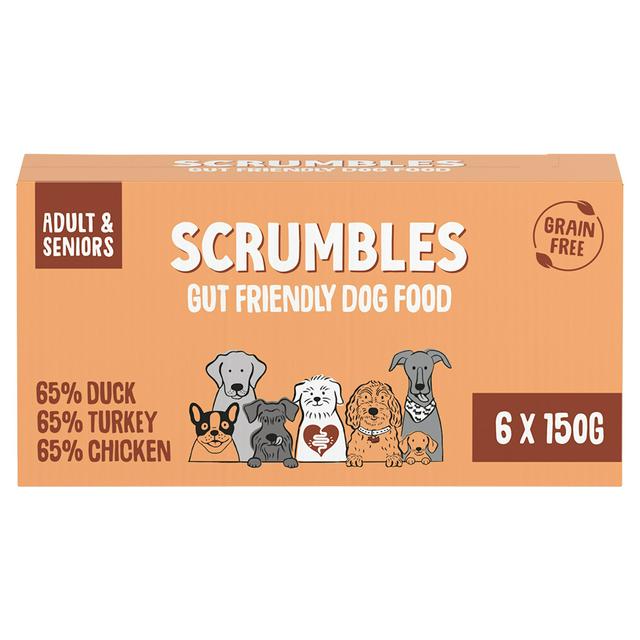 Scrumbles Gut Friendly Wet Dog Food 6 x 150g - gallery image 1