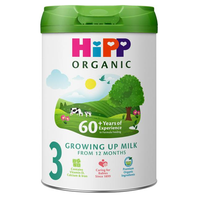 HiPP Organic 3 Growing up Baby Milk Powder Formula From 12 Months 800g - gallery image 1