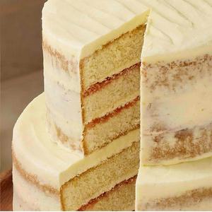 Sainsbury's 2.2kg Two Tier Vanilla Naked Cake - gallery image 3