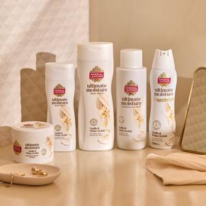 Cussons Ultimate Moisture Vanilla & White Orchid Foaming Body Scrub 225ml - gallery image 5