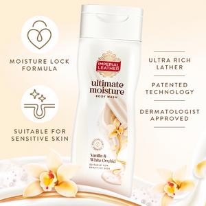 Imperial Leather Ultimate Moisture Vanilla & White Orchid Body Wash 225ml - gallery image 2