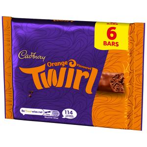 Cadbury Twirl Chocolate Orange Bar Multipack 3 x 43g - gallery image 2