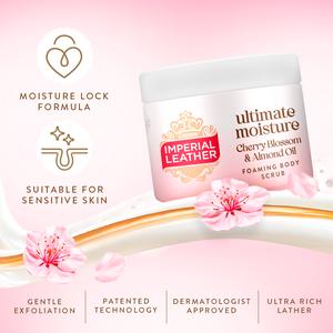 Imperial Leather Ultimate Moisture Cherry Blossom & Almond Oil Foaming Body Scrub 225ml - gallery image 2