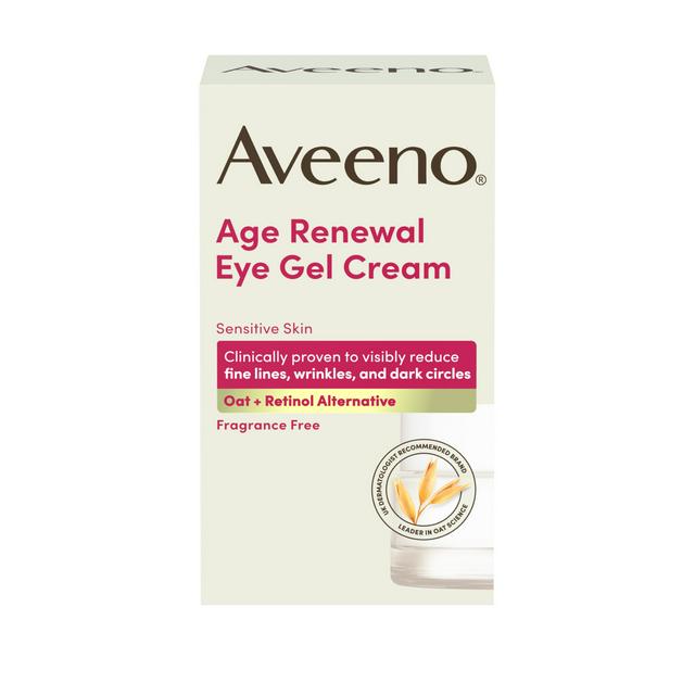Aveeno 15ml Face Age Renewal Retinol Alternative Eye Gel Cream - gallery image 1