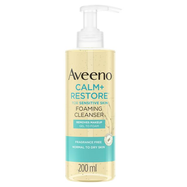 Aveeno Face Calm + Restore Foaming Cleanser 200ml - gallery image 1