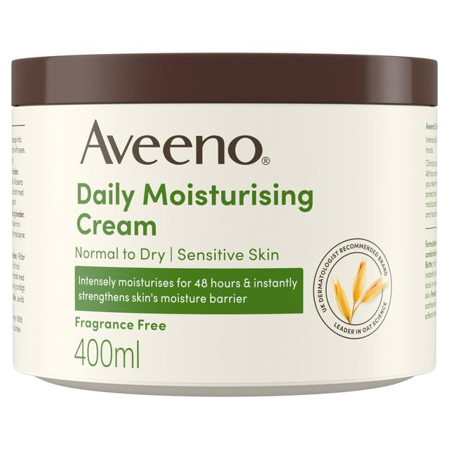 Aveeno Daily Moisturising Cream Normal Dry Sensitive Skin 400ml - gallery image 1