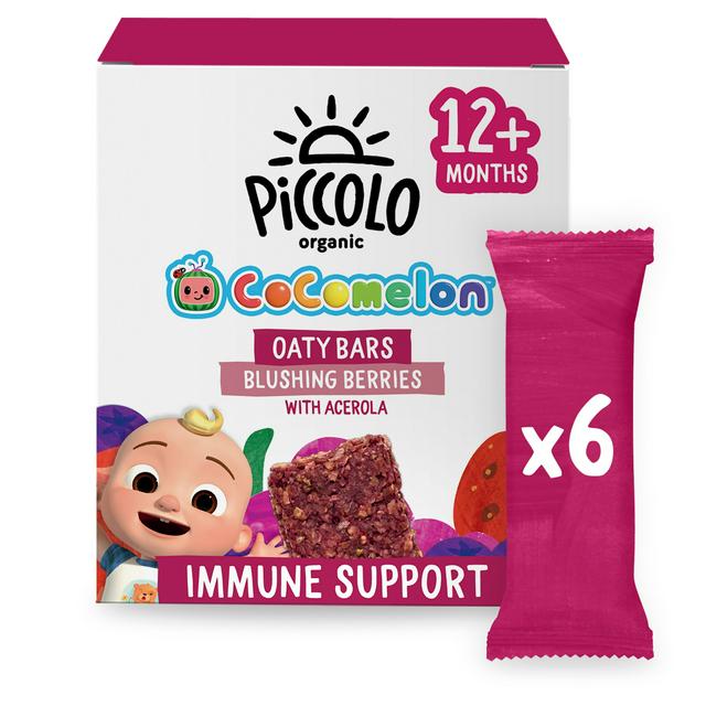 Piccolo Organic Cocomelon Oaty Bars Blushing Berries with Acerola 12+ Months 6 x 23g (138g)