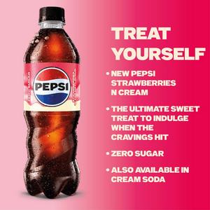 Pepsi Treats Strawberries N Cream Flavour Bottle 500ml - gallery image 2