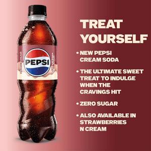 Pepsi 500ml Cream Soda Flavour Cola Zero Sugar Bottle - gallery image 2