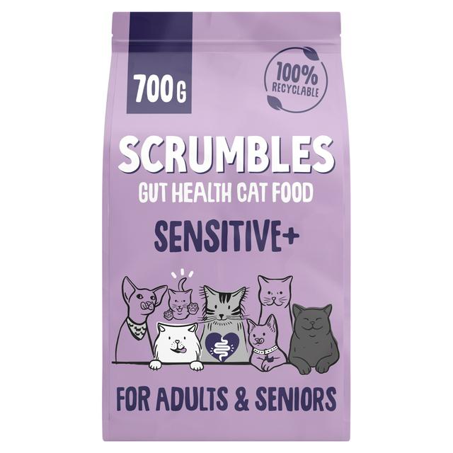 Scrumbles Gut Friendly Cat Food Sensitive + for Adults & Seniors 700g - gallery image 1
