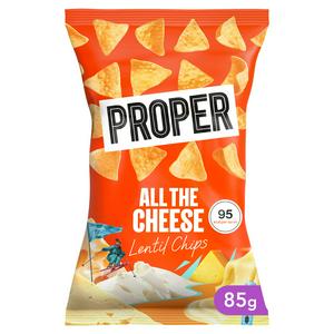 Proper All the Cheese Lentil Chips 85g