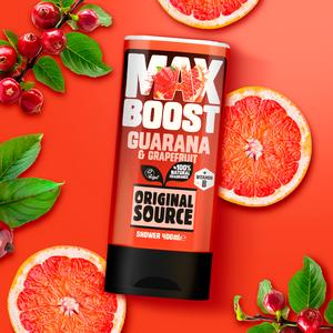 Original Source Max Boost 400ml Guarana & Grapefruit Shower Gel - gallery image 3