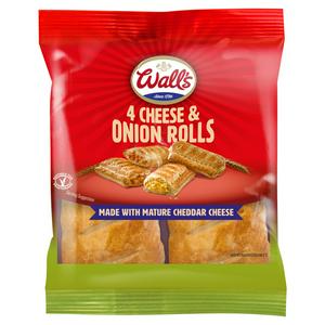 4 Cheese & Onion Rolls 220g