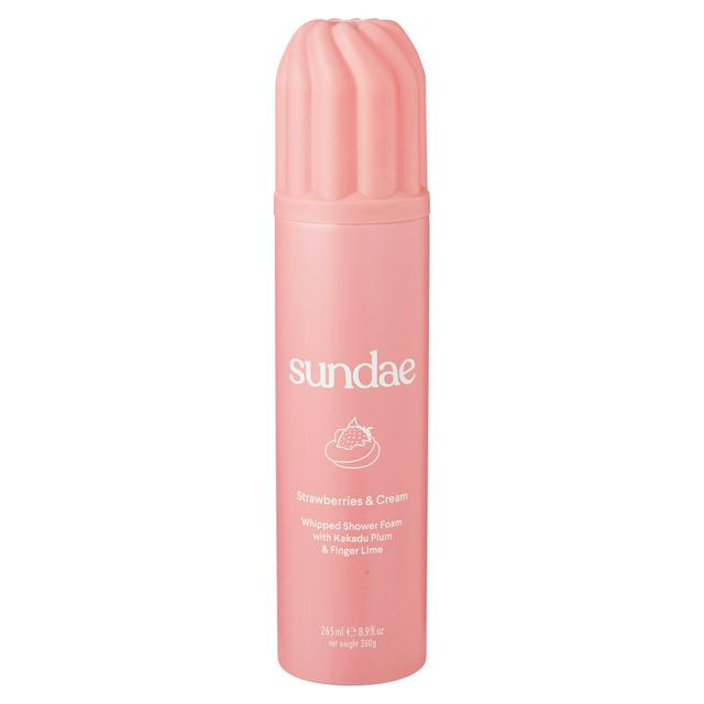 Sundae Strawberries & Cream Whipped Shower Foam 265ml - gallery image 1