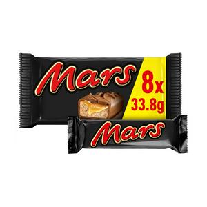 Mars Caramel Nougat & Milk Chocolate Snack Bars Multipack 8 ...