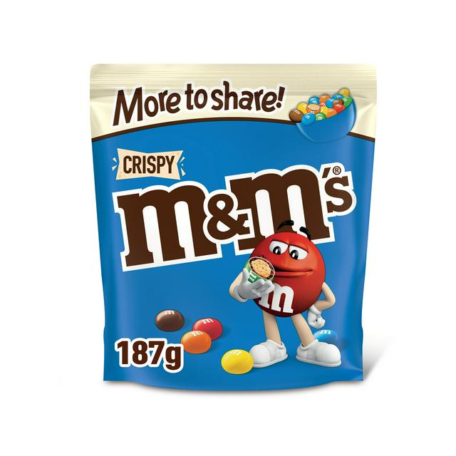 M&M's Crispy Chocolate More to Share Pouch Bag 187g - gallery image 1