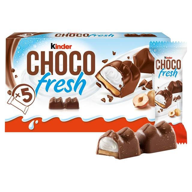 Kinder Chocofresh 5 x 20.5g Milk Chocolate & Hazelnut Chilled Snack - gallery image 1