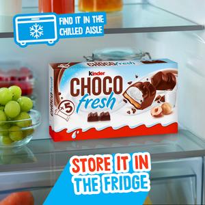 Kinder Chocofresh 5 x 20.5g Milk Chocolate & Hazelnut Chilled Snack - gallery image 3