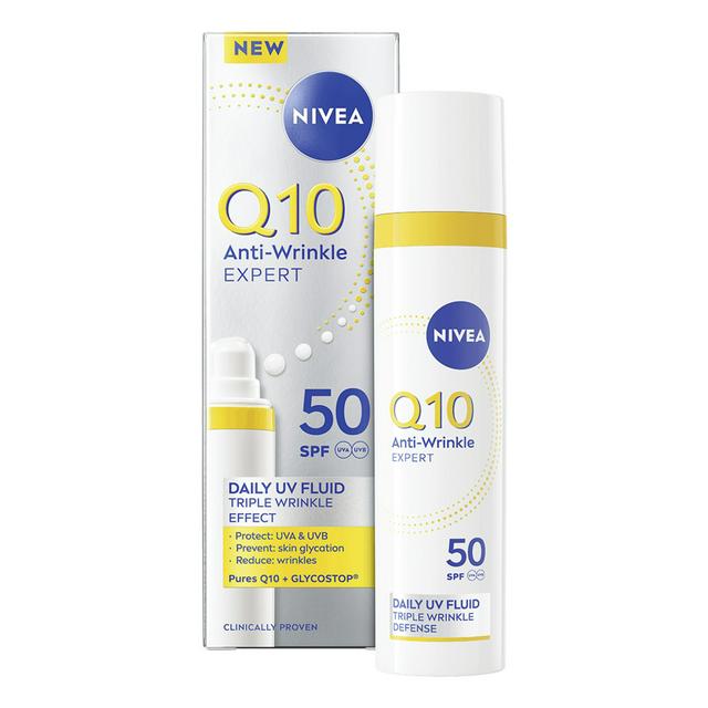 Nivea Q10 Anti Wrinkle Expert Daily UV Fluid SPF 50 40ml - gallery image 1