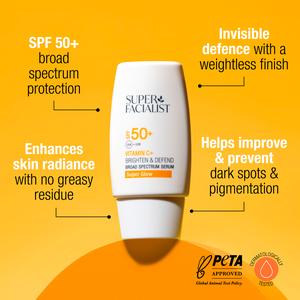 Super Facialist SPF 50+ Vitamin C+ Brighten & Defend Broad Spectrum Serum 50ml - gallery image 3