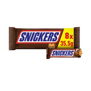 Snickers 8 x 34.5g Peanut Multipack Chocolate Bars