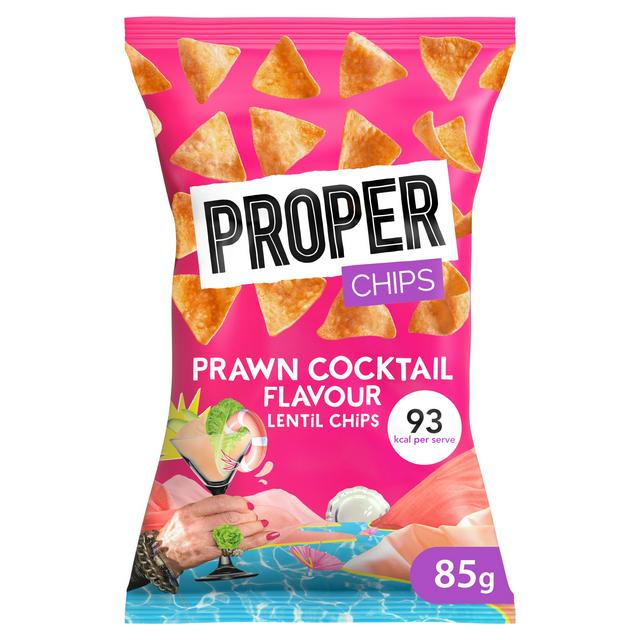 Proper Prawn Cocktail Flavour Lentil Chips 85g - gallery image 1