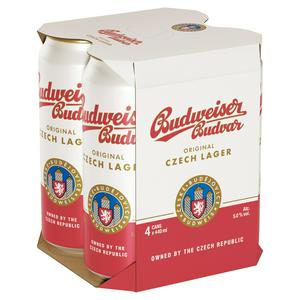Budweiser Budvar Original Czech Lager 4 x 330ml