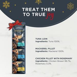 Encore 3 x 30g Festive Cat Treat Pouches - gallery image 3