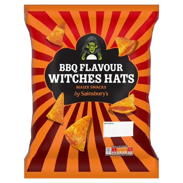 Sainsbury's 100g BBQ Flavour Witches Hats Maize Snacks - gallery image 1