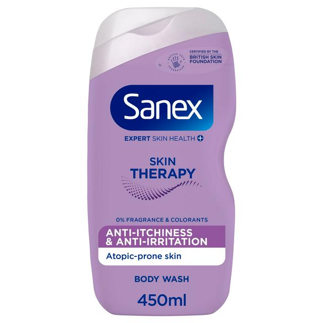 Sanex Skin Therapy Anti Itchiness & Anti Irritation Shower Gel Body Wash 450ml - gallery image 1