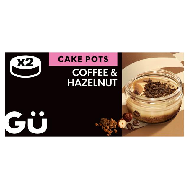 Gü Coffee & Hazelnut Sponge Cake Pots 2 x 65g