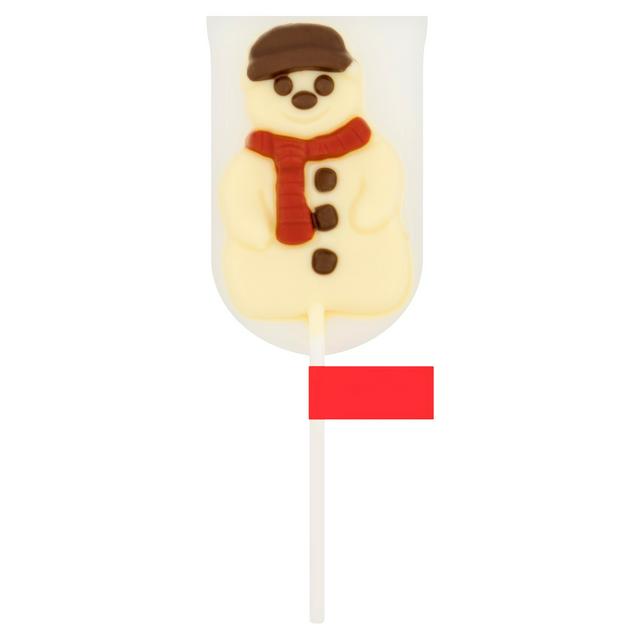 Sainsbury's 28g Decorated White Christmas Chocolate Lollipop - gallery image 1