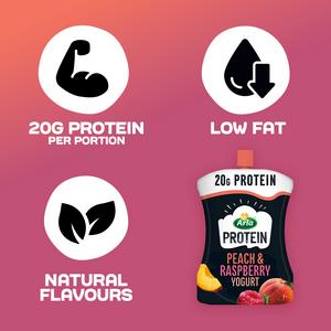 Arla Protein Peach & Raspberry Yogurt 200g - gallery image 2