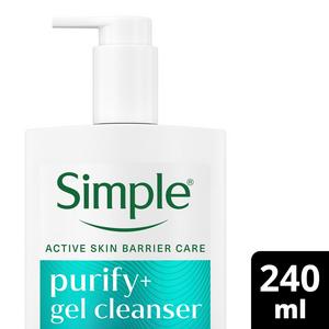 Simple Gel Facial Cleanser Purify+ 240ml - gallery image 2