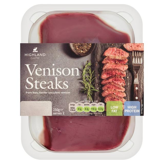 Highland Game Venison Steaks 250g - gallery image 1