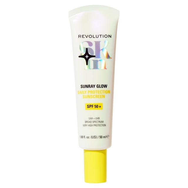 Sainsburys Revolution Skin Sunray Glow Daily Protection Sunscreen SPF 50+ 50ml