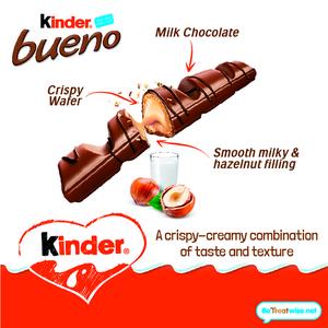 Kinder Bueno Milk Chocolate & Hazelnut Multipack 3 x 43g - gallery image 3