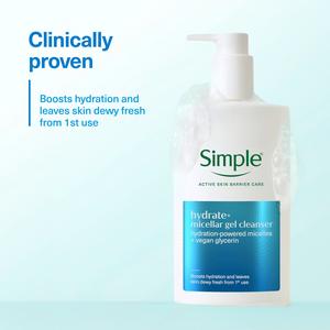 Simple Micellar Facial Cleanser Hydrate+ 240ml - gallery image 3