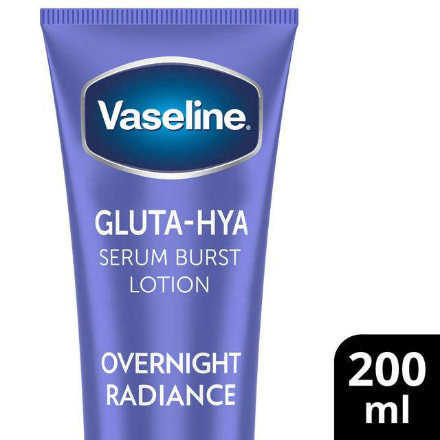 Vaseline Gluta Hya Overnight Radiance Serum Burst Body Lotion Moisturiser 200ml - gallery image 1