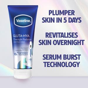 Vaseline Gluta Hya Overnight Radiance Serum Burst Body Lotion Moisturiser 200ml - gallery image 4